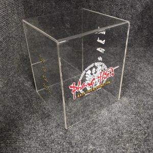 Hộp Mica chống bụi in logo tại Hà Nội giá xưởng