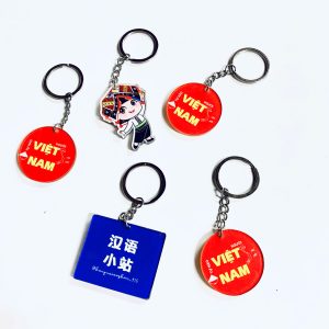 Móc khóa Mica dùng làm quà tặng Khách hàng giá công giá xưởng