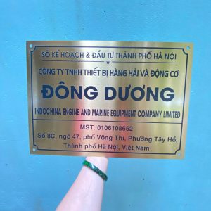Làm biển hiệu Inox tại Hà Nội giá xưởng, giao nhanh