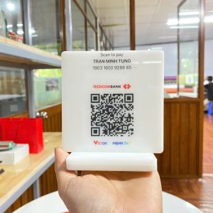 In bảng mã QR bằng Mica cho cửa hàng giá xưởng tại Hà Nội