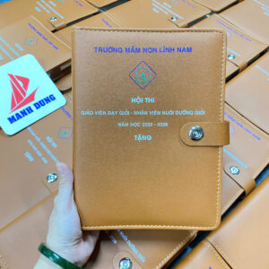 In sổ da cho trường mầm non tặng quà hội thi giá xưởng