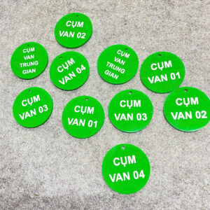 In thẻ Mica thông tin cho máy móc, thiết bị giá xưởng tại Hà Nội